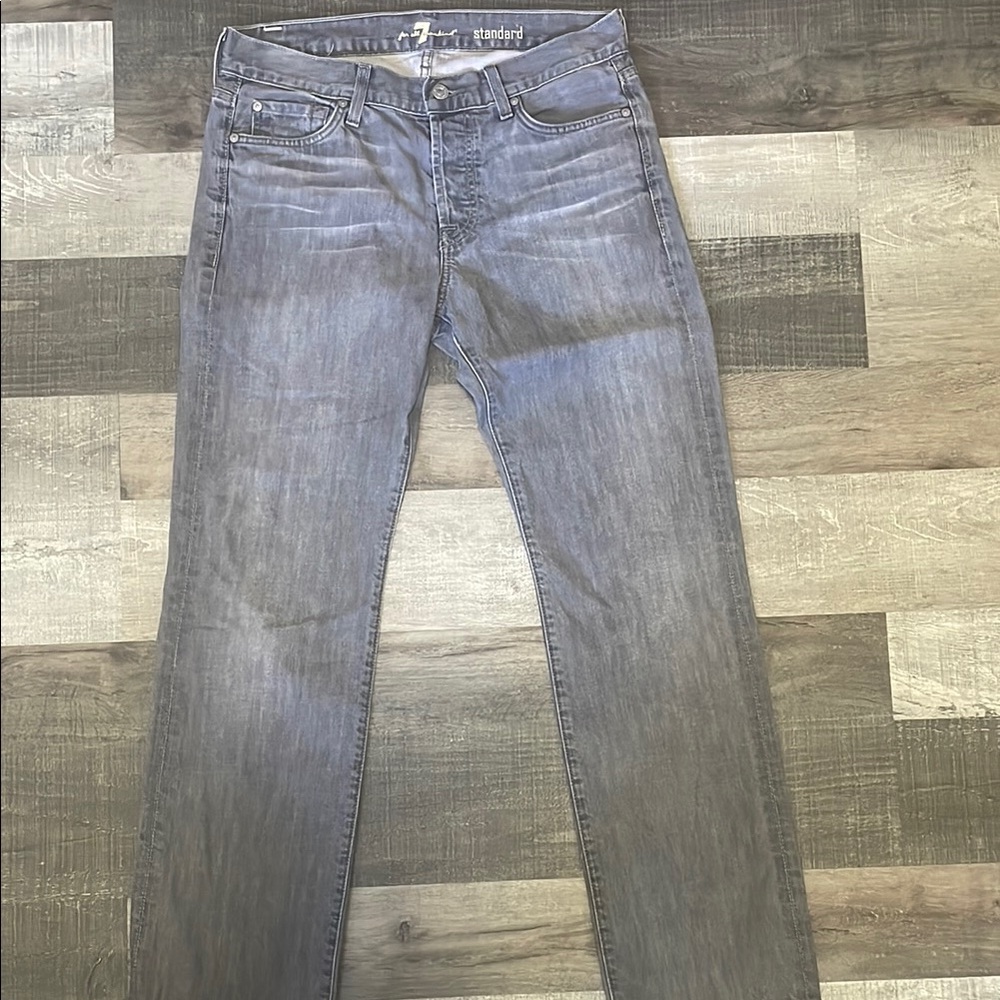 7 For All mankind Grey wash Standard Jeans